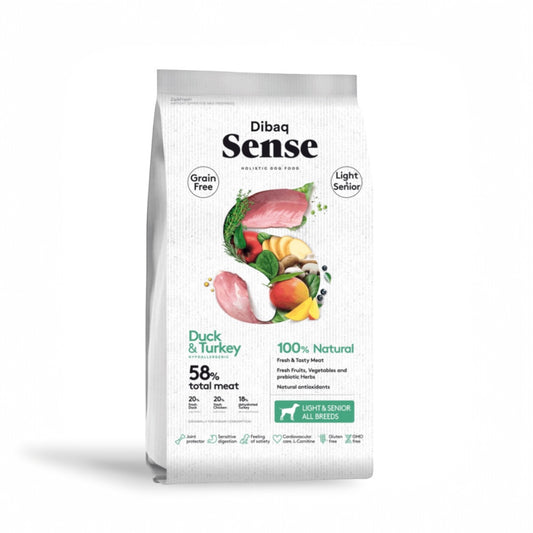 Dibaq Sense LIGHT eller SENIOR - And & kalkun.